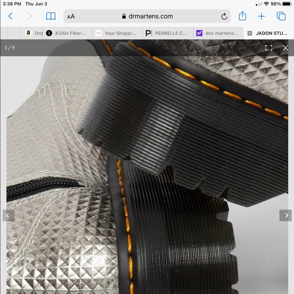 SOLD‼️DOC MARTENS JADON STUD LEATHER PLATFORM BOOT - Picture 7 of 16